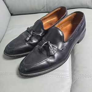 Allen Edmonds Shoes Mens Size 12 Grayson Tassel Slip-On Loafer Black Dress Shoes
